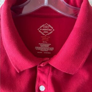 St. John's Bay Vibrant Red Polo Shirt